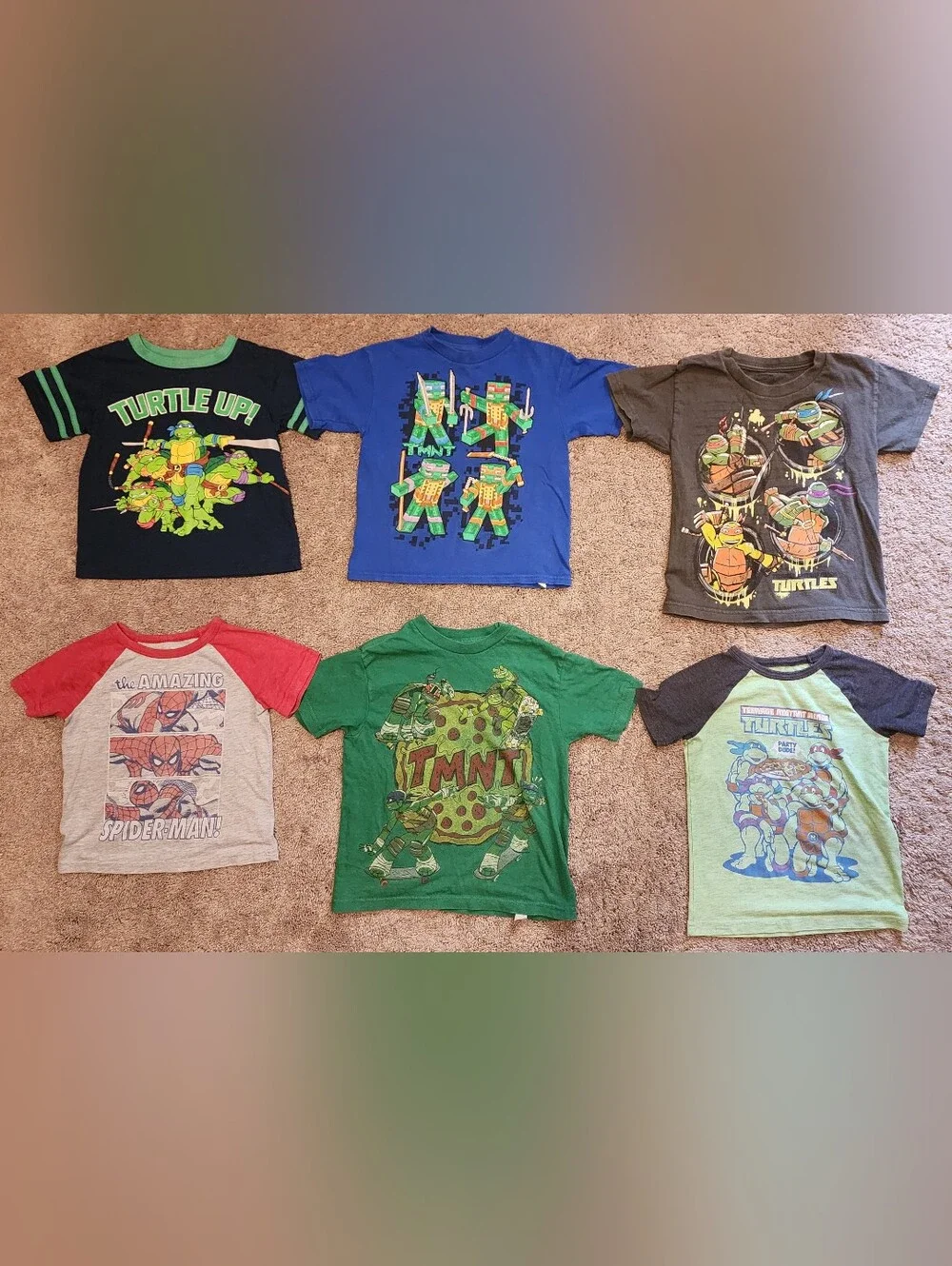 Boys Size 4T Clothes Bundle, TMNT, Spiderman, Lego, Shirts, Pants, Pullovers
